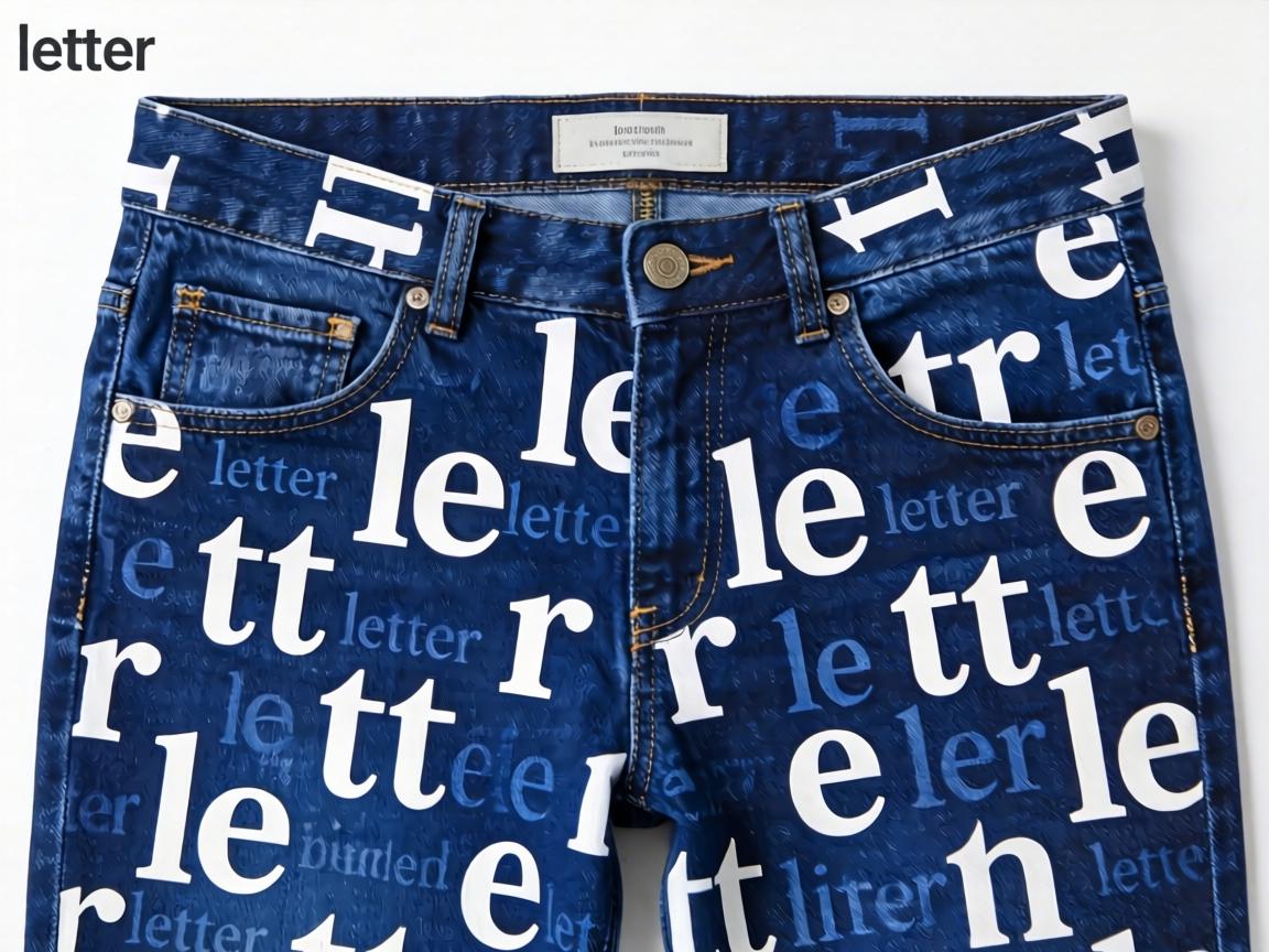 letter printed trousers